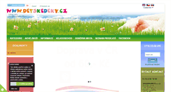 Desktop Screenshot of detskedeky.cz